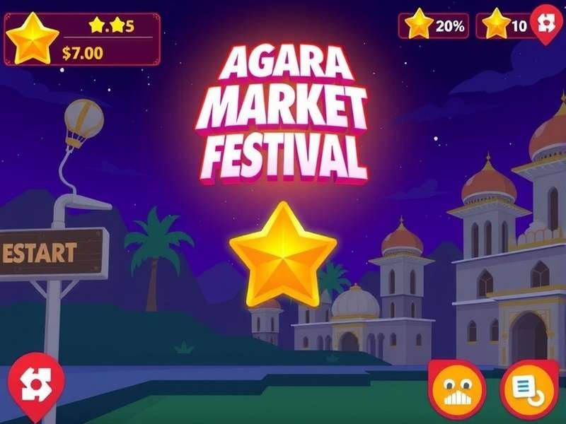 Agra Market Dash Star Game Screenshot